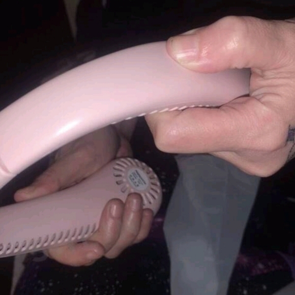 NEW Pink Rechargeable Neck Fan - Picture 5 of 9